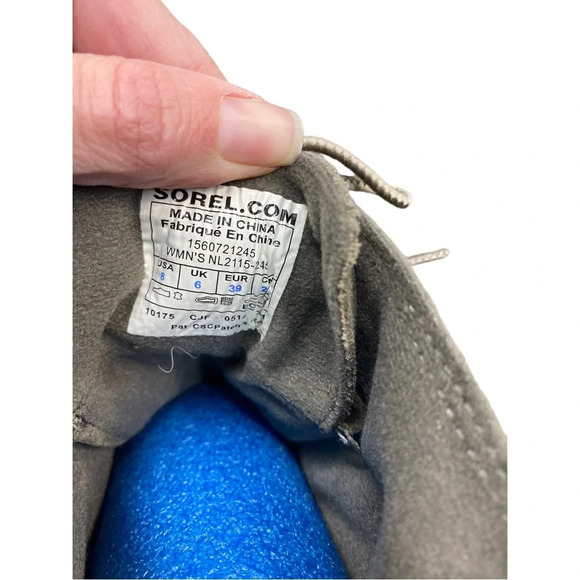 Sorel Suede Toronto olive lace up waterproof boot size 8 - Picture 7 of 7